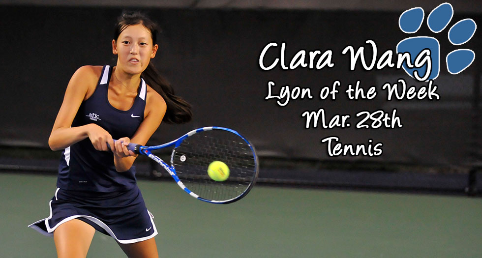 Tennis's Wang Earns Lyon of the Week Recognition