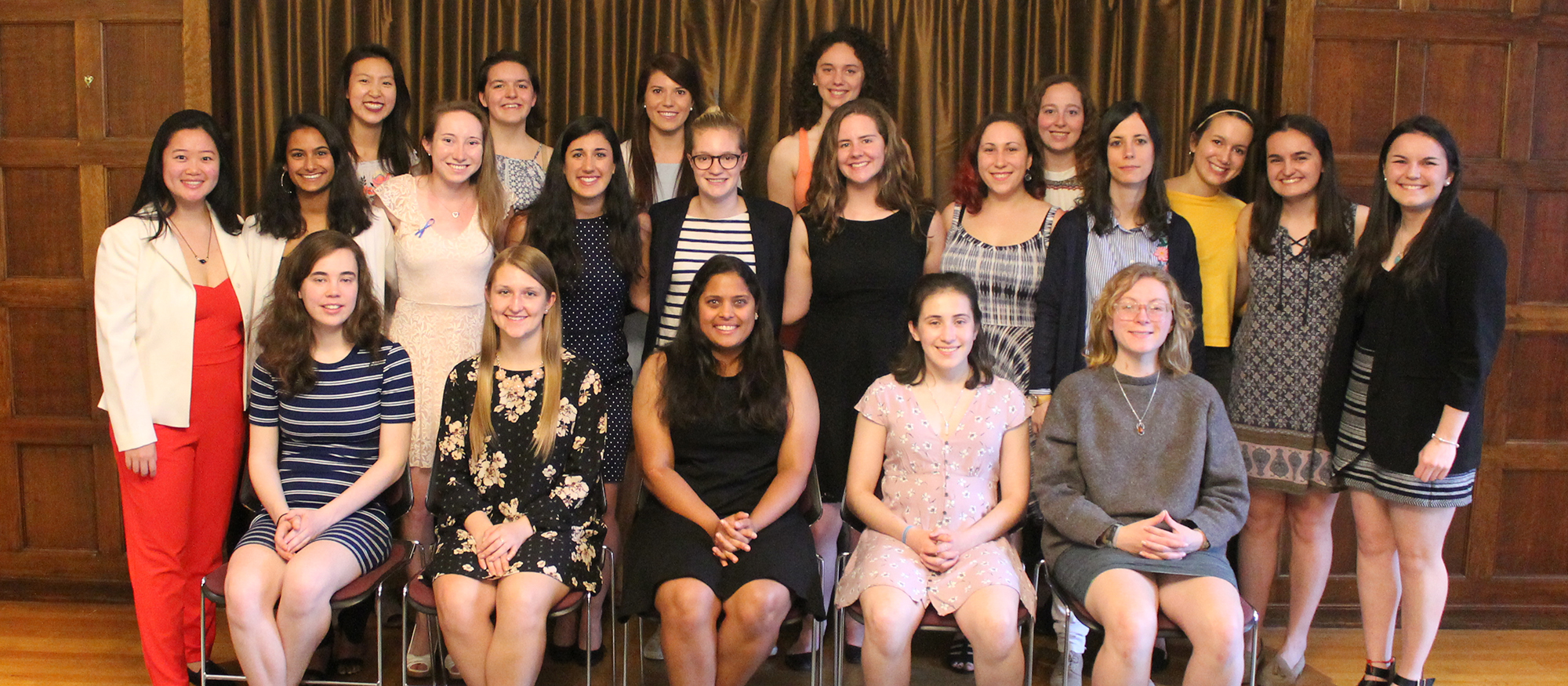 The 24 student-athletes honored as MHC Senior Scholar-Athletes at an awards ceremony on May 1st.