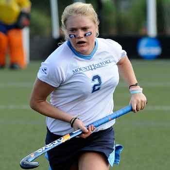 Robertson Hat Trick Pushes Field Hockey Past Simmons, 5-0