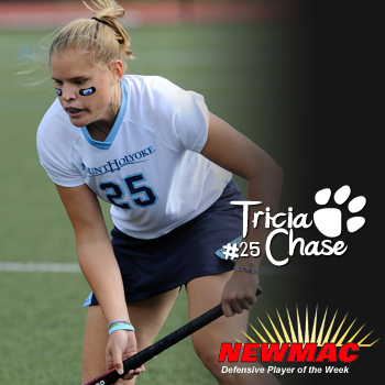 Chase Collects NEWMAC Field Hockey Defensive Player of the Week Accolades