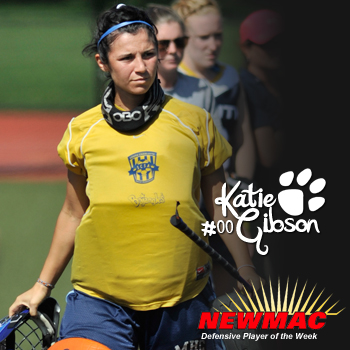 Gibson Named NEWMAC Field Hockey Defensive Player of the Week