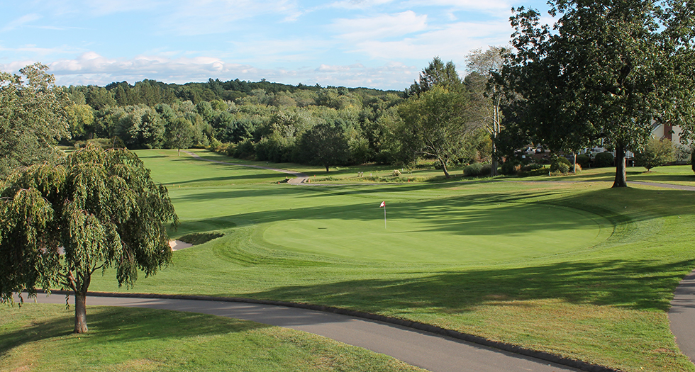 Photo of the 18th green at The Orchards Golf Club