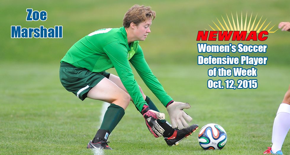Marshall Earns Top NEWMAC Weekly Honors