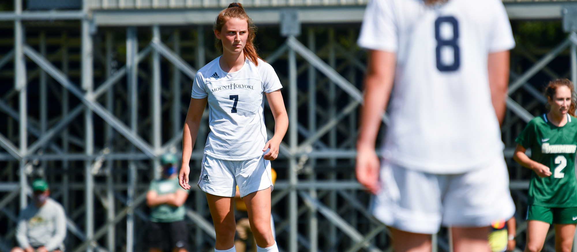 Hannah Keochakian scored her seventh goal of the season and her second game-winning goal as Mount Holyoke defeated Smith 1-0 on Oct. 19, 2022. (RJB Sports file photo)