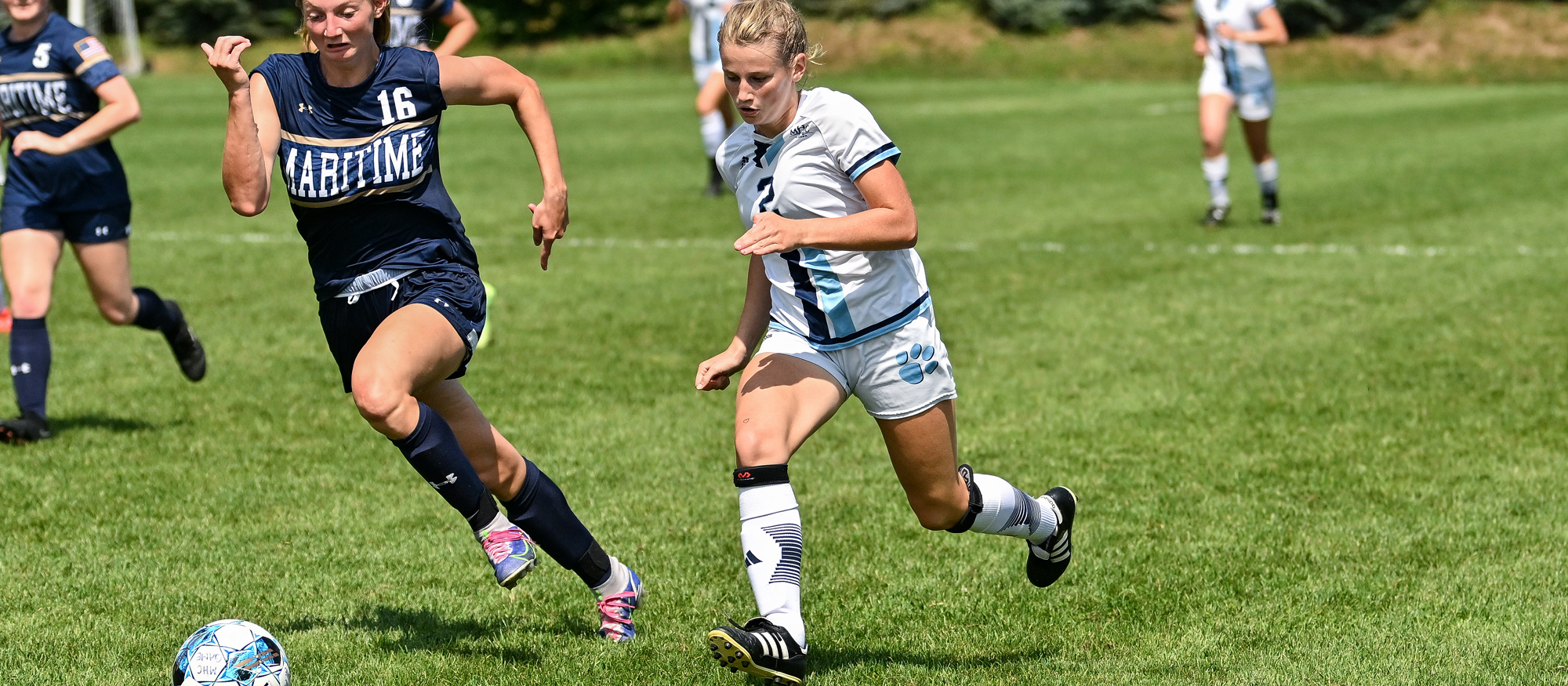 Hannah Ellis's goal in the 54th minute gave Mount Holyoke a 1-1 tie at Colby-Sawyer Collete on Sept. 25, 2023. (RJB Sports file photo)