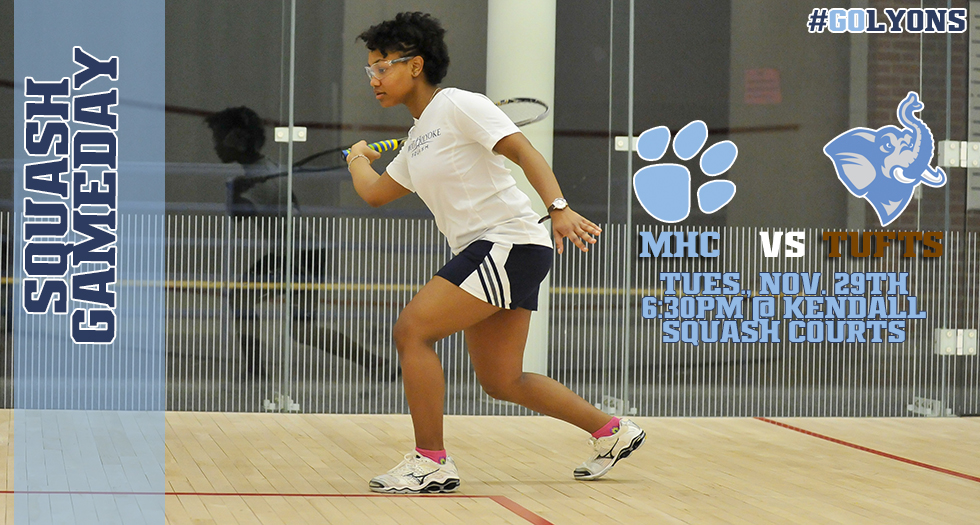 Lyons Game Day Central: Squash vs. Tufts on Tuesday at 6:30pm