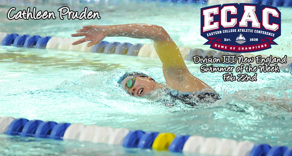 Pruden Named ECAC Swimmer of the Week