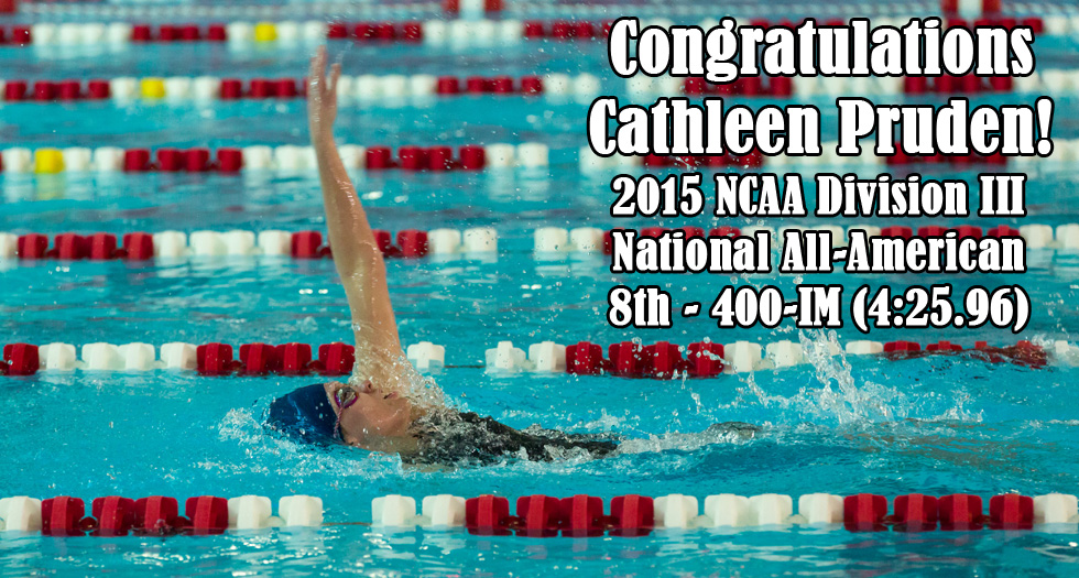 Pruden Earns National All-America; Finishes 8th in 400-IM