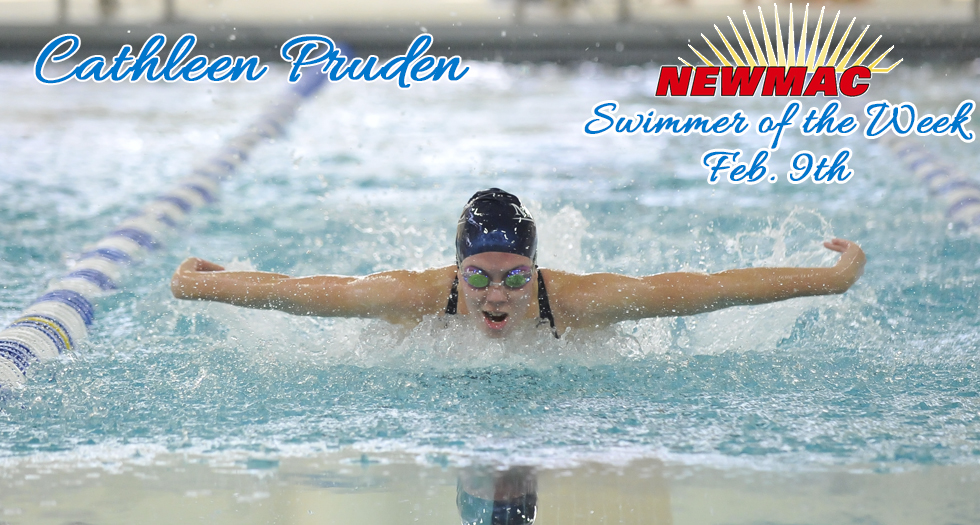 Pruden Tabbed NEWMAC Swimmer of the Week