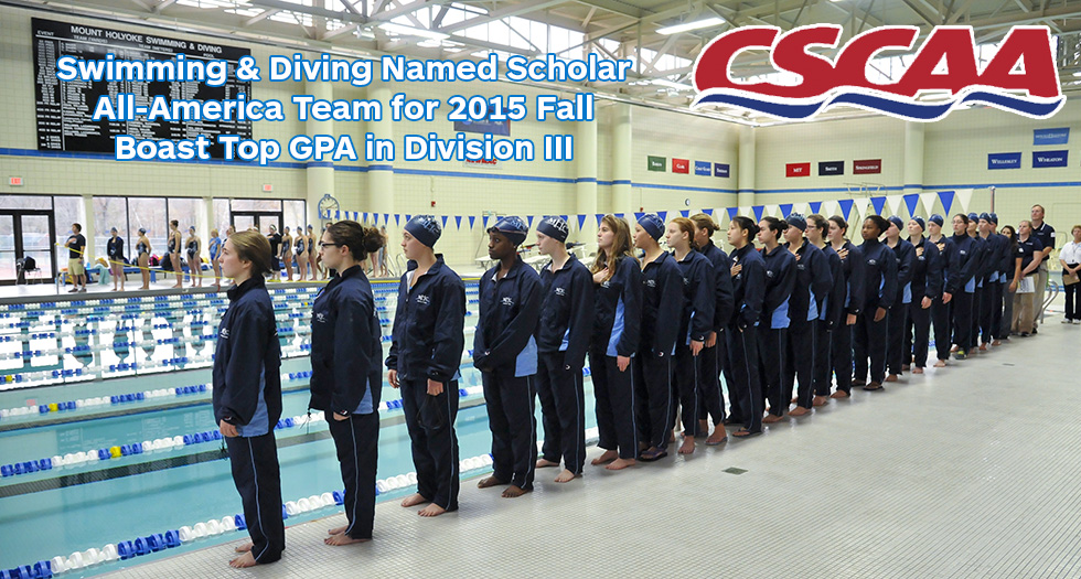 Swimming & Diving Boasts Top GPA in Division III