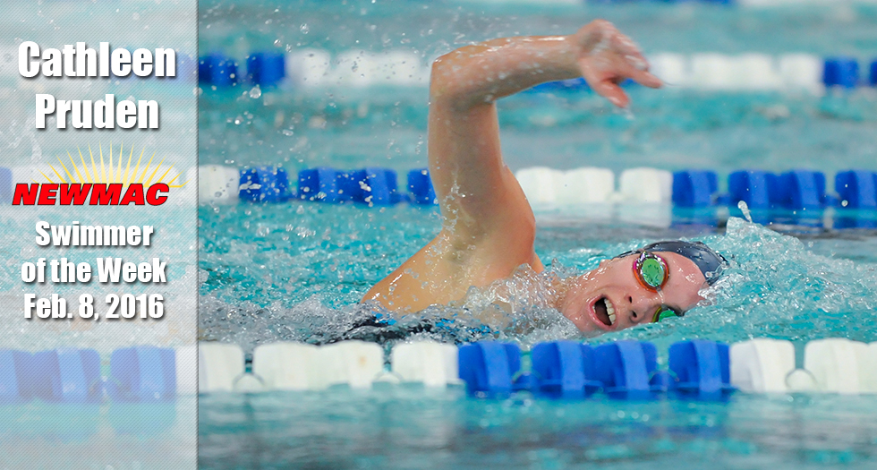 Pruden Named Top NEWMAC Swimmer For Fourth Straight Week