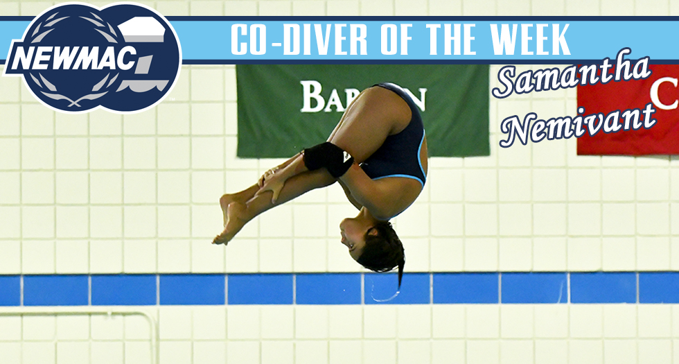 Samantha Nemivant Earns NEWMAC Diver of the Week Honors