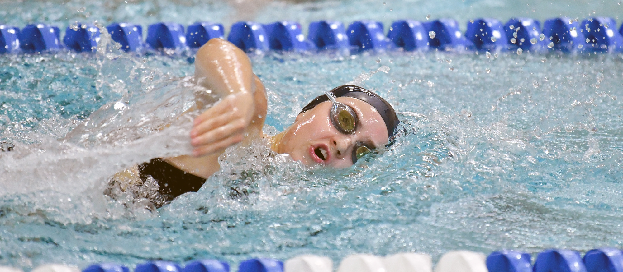 Eliza Williams scored points in the 400 IM, the 1,650 free, and the 200 fly at the RIT Invitational on Dec. 1-2, 2023. (RJB Sports file photo)