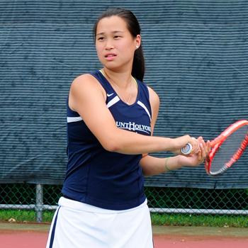 Han and Konkel Lift Tennis to Convincing Win Over Connecticut College