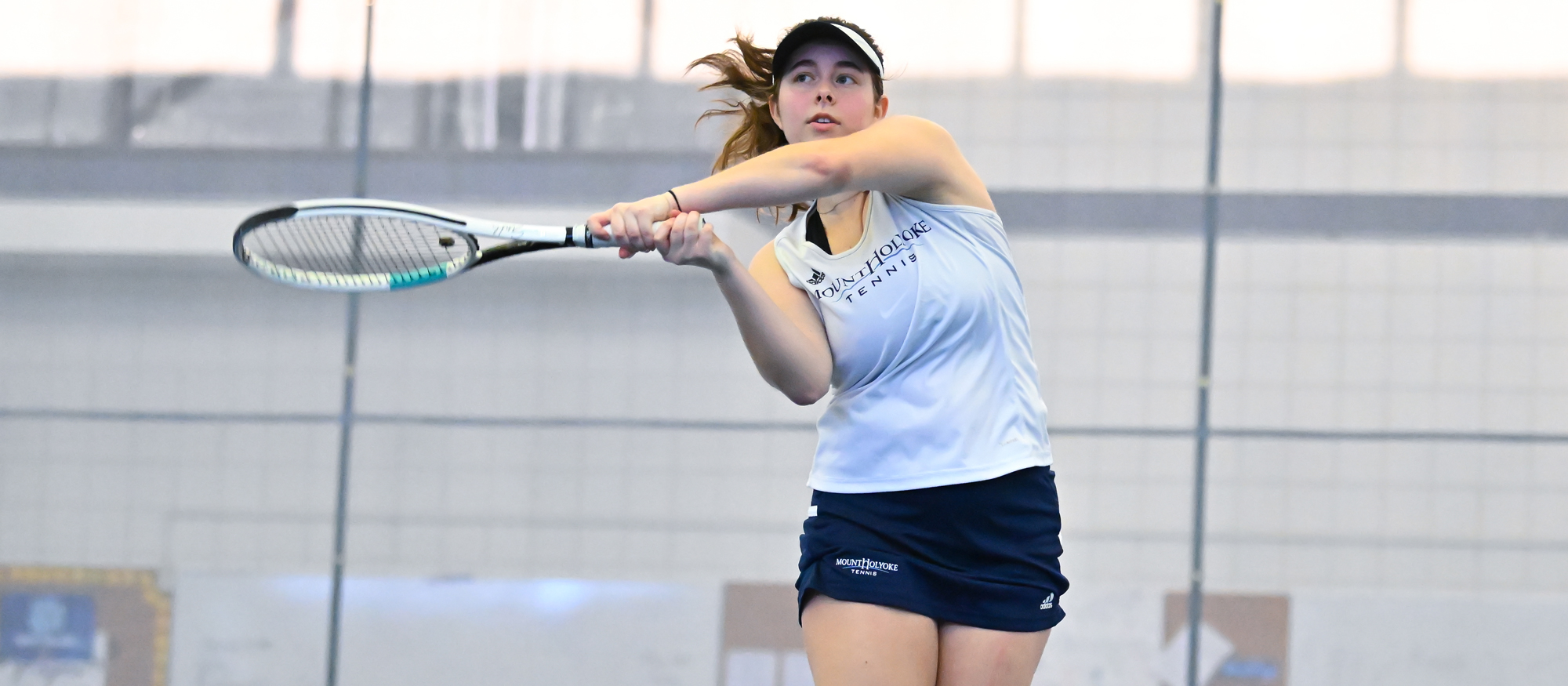 Rachel Allen teamed up with Cal Smith for an 8-5 win at No. 2 doubles in a 7-2 loss to Wellesley on April 19, 2024. (RJB Sports file photo)