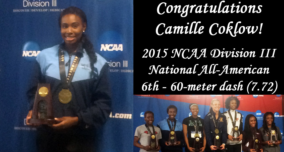 Coklow Earns National All-America; Finishes 6th in 60-meter dash