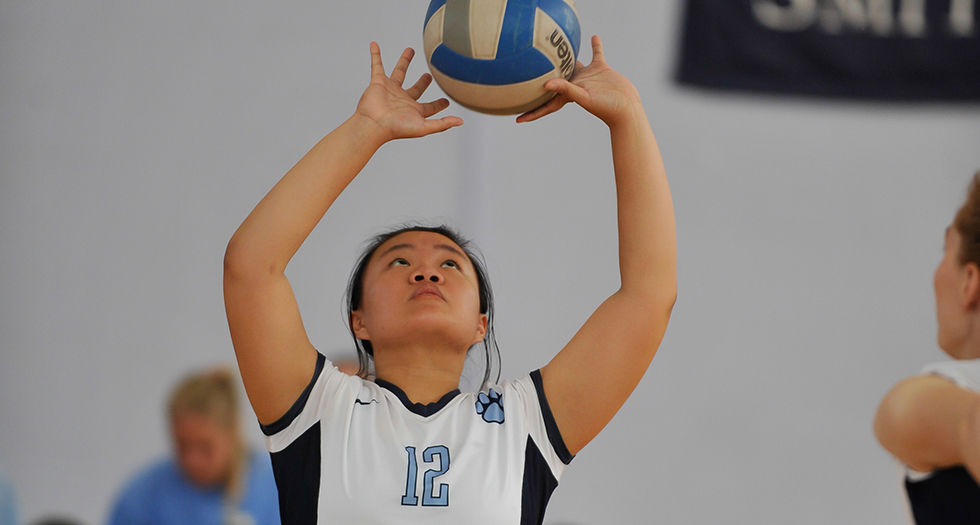 Volleyball Falls in Tri-Match Action at Connecticut College