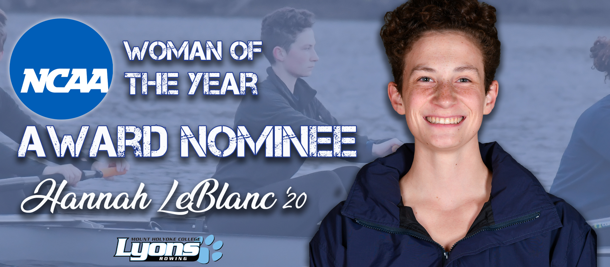 Rowing's LeBlanc Tabbed Mount Holyoke College Nominee for 2020 NCAA Woman of the Year Award