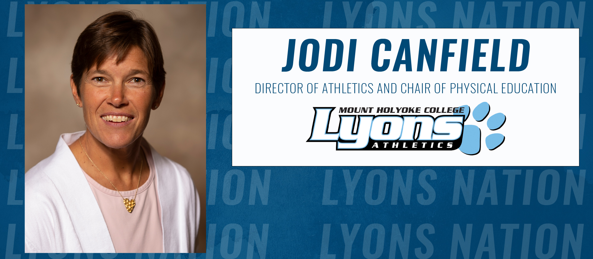 Jodi Canfield Named Director of Athletics and Chair of Physical Education at Mount Holyoke College