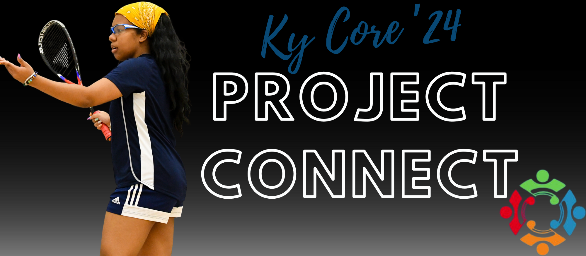 Squash player Ky Core '24 was quick to volunteer with ProjectConnect when it was launched a year ago by Mount Holyoke Counseling Services.