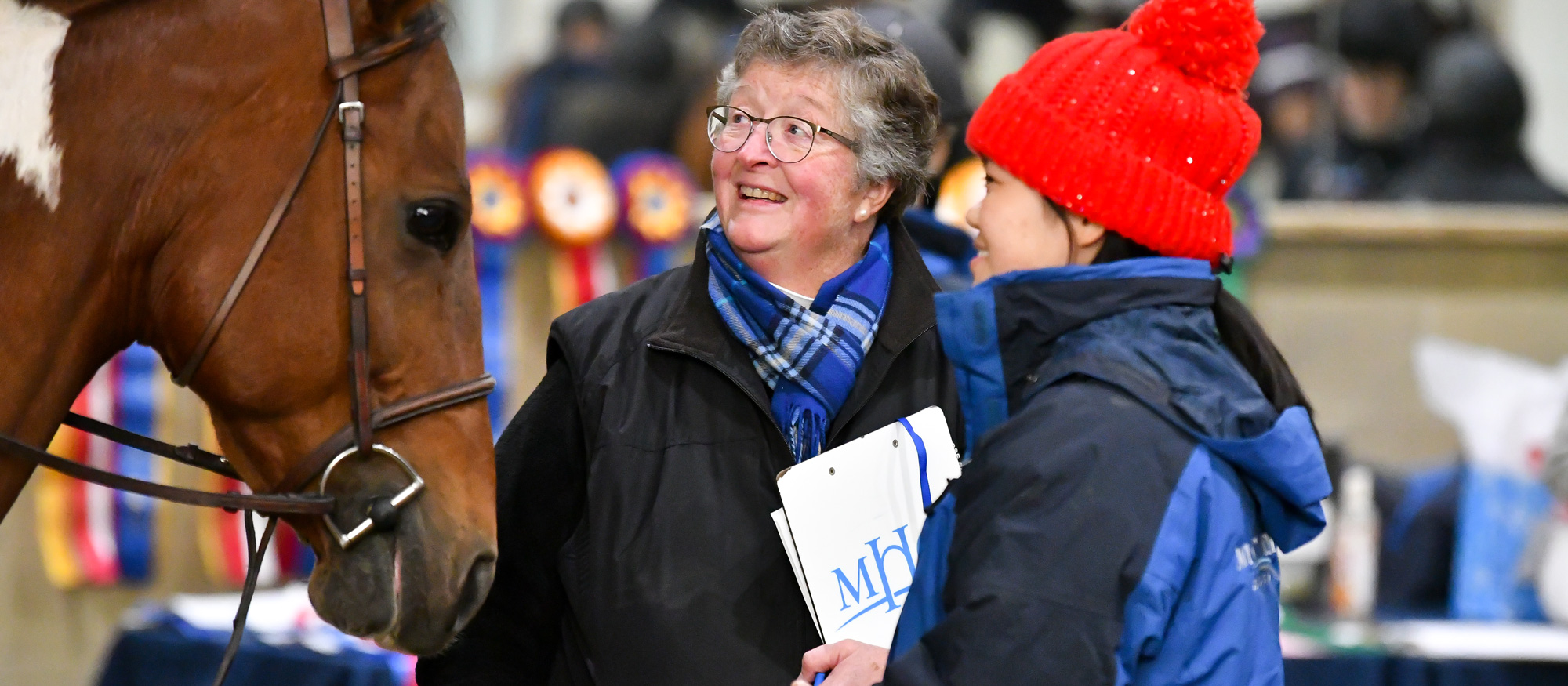 Mount Holyoke equestrian team coach C.J. Law is profiled in a feature story in the Oct. 24-31, 2022, issue of The Chronicle of the Horse. (RJB Sports file photo)