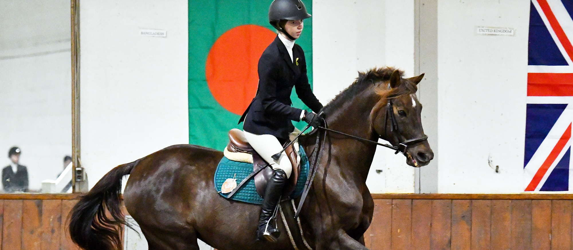 Emmie Mirarchi placed second in Team Intermediate Equitation on the Flat on the first day of the IHSA National Championships, May 4, 2023 in Lexington, Ky. (RJB Sports file photo)