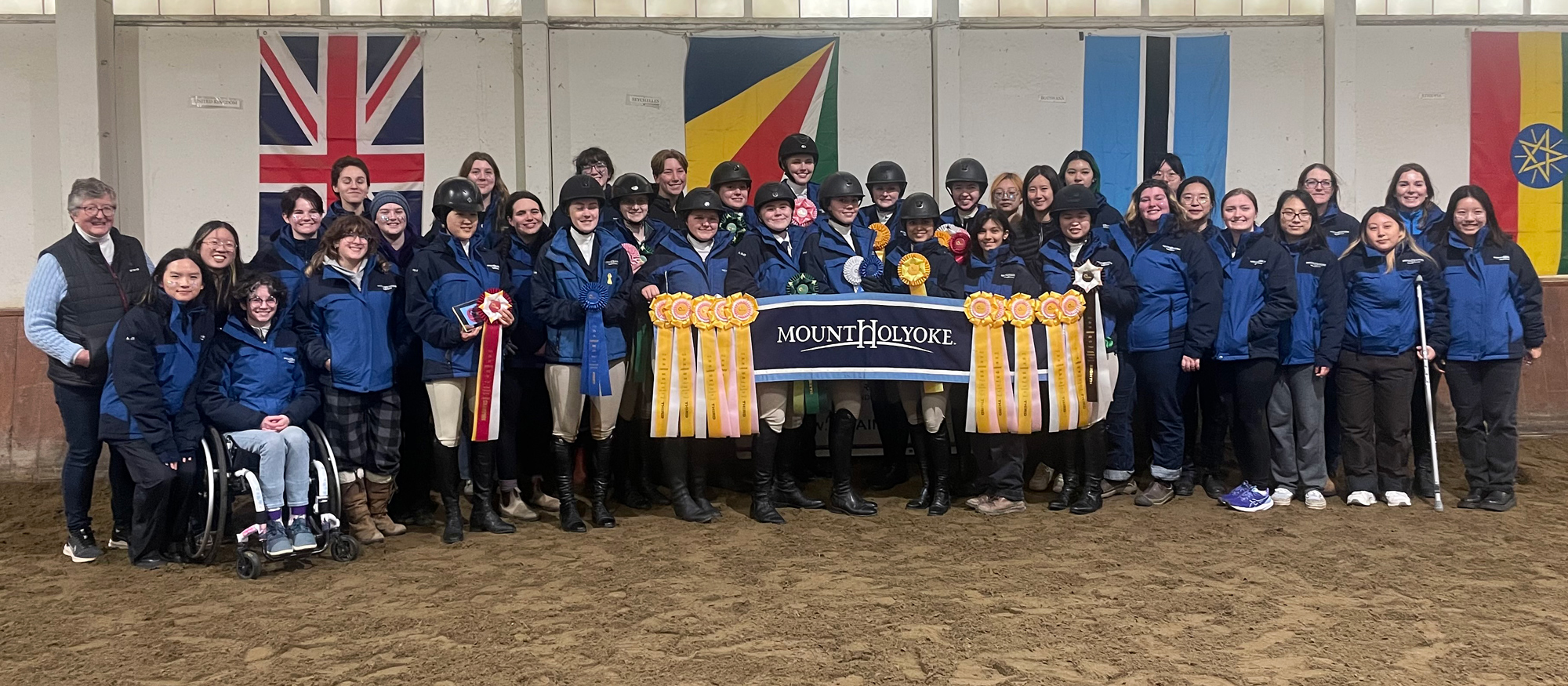 Mount Holyoke capped a successful season with a strong third place showing at the Zone I Championships at the MHC Equestrian Center on April 6, 2024.