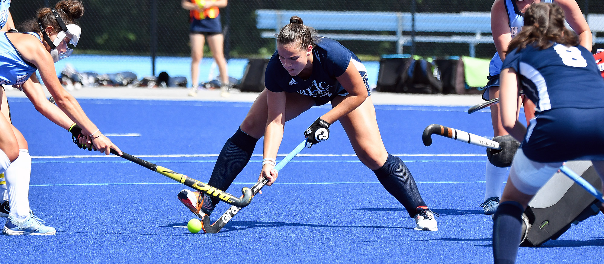 Sophia Guziewicz scored her second goal of the season for Mount Holyoke in a 6-1 loss at No. 7 Babson on Sept. 17, 2022. (RJB Sports file photo)