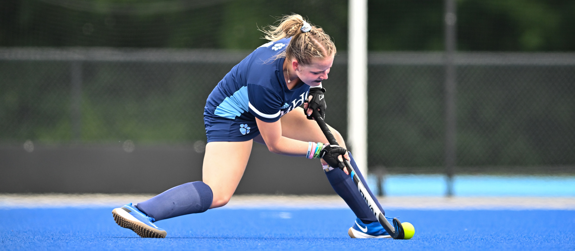 Linnea Alsted's three assists helped Mount Holyoke win 4-0 at Nichols College on Sept. 14, 2024. (RJB Sports file photo)