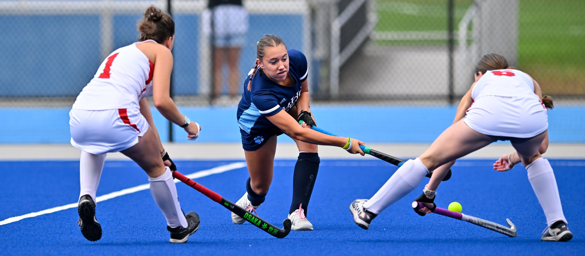 Scout Cilmie scored her fifth goal of the season in Mount Holyoke's 4-2 loss to Smith on Oct. 12, 2024. (RJB Sports file photo)