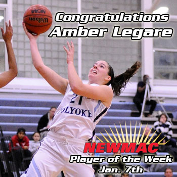 Legare Named NEWMAC Player of the Week