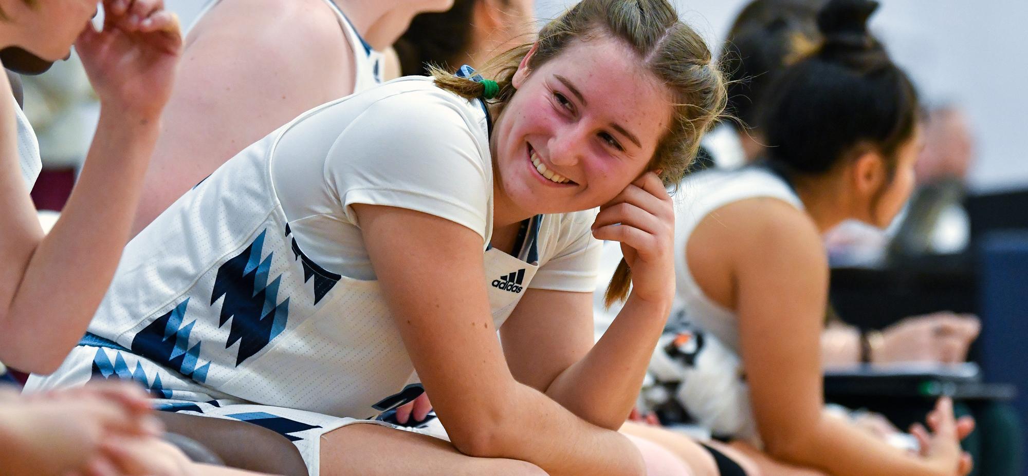 Kendall Maurer poured in a season-high 21 points to lead Mount Holyoke to a 62-55 win over Bard College on Jan. 11, 2023. (RJB Sports file photo)