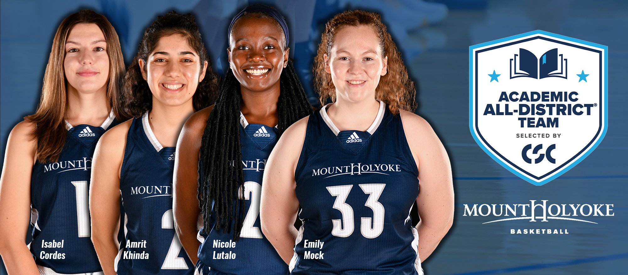 Basketball places four student-athletes on CSC Academic All-Region team