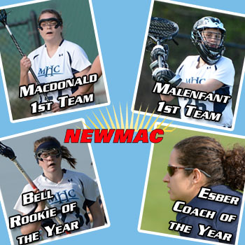 Lacrosse Puts Five on All-Conference Teams; Bell Named Rookie of the Year; Esber the Coach of the Year