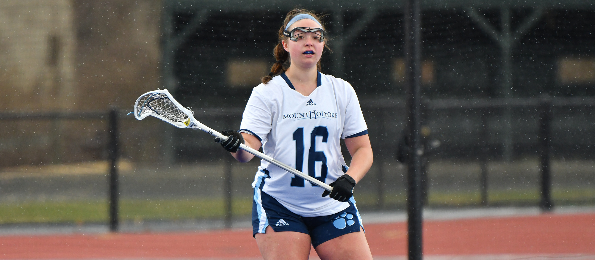 Madison Millyan tallied two goals and two assists in Mount Holyoke's 12-5 victory over Thomas College on March 2, 2023. (RJB Sports file photo)