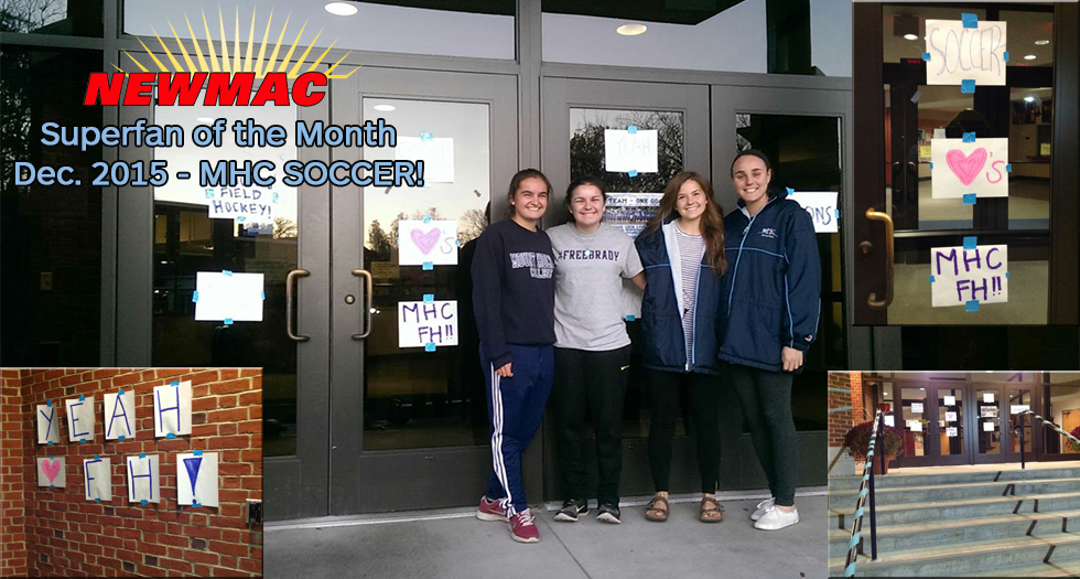 Soccer Honored As NEWMAC Superfan of the Month for December