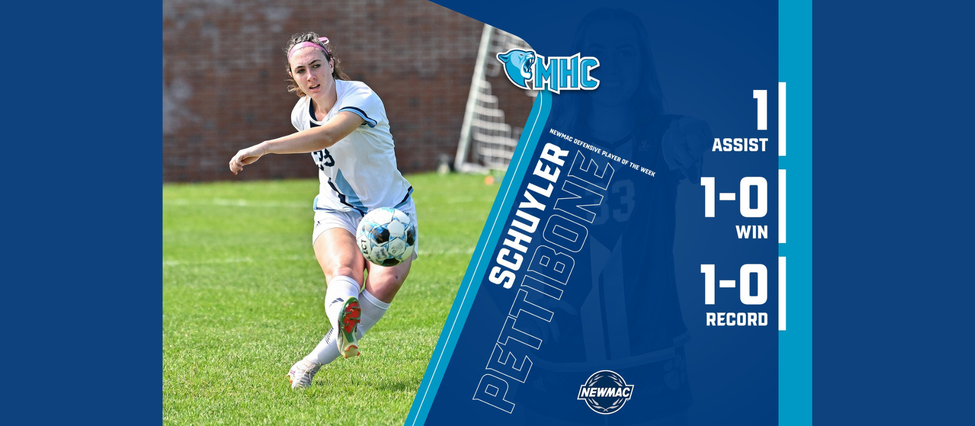 Schuyler Pettibone captures her second NEWMAC Defensive Player of the Week award