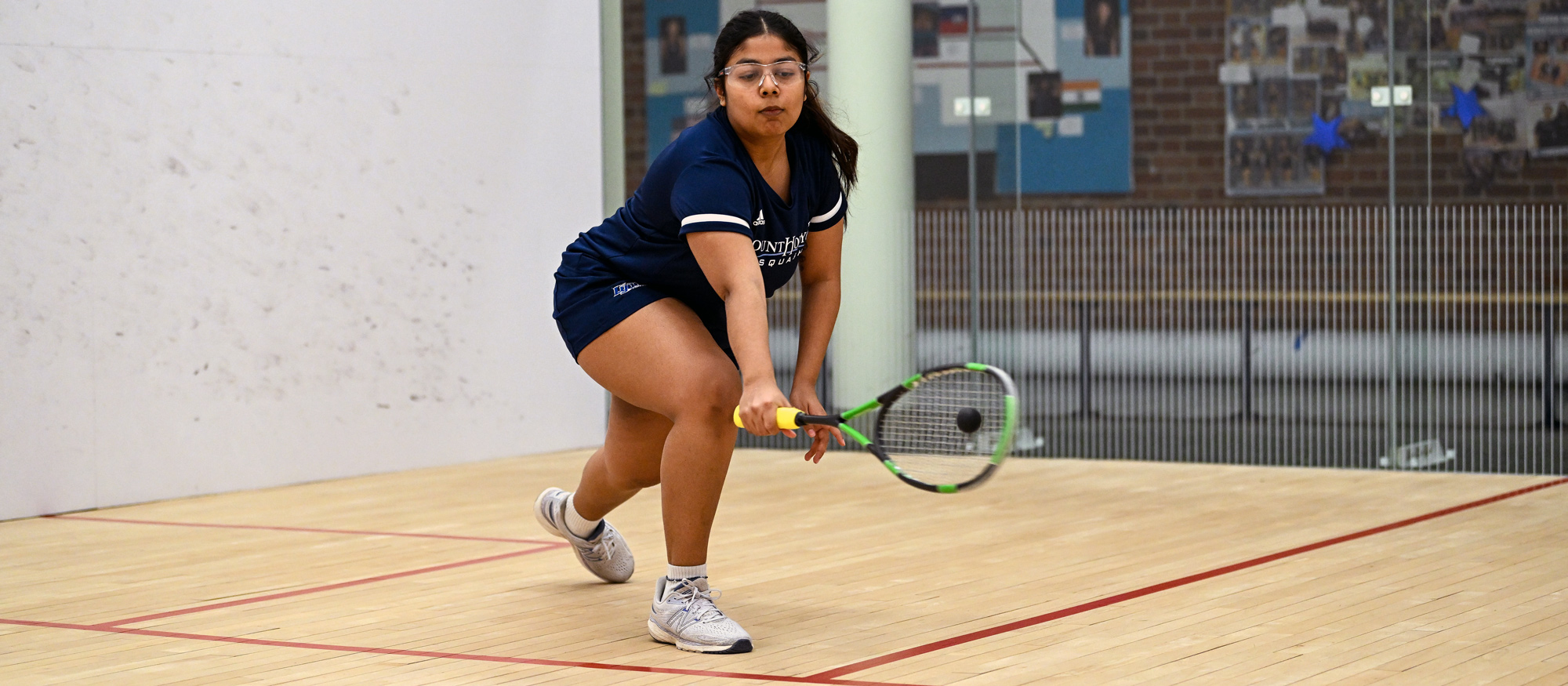 Dnyaneshwari Haware had a 3-0 day in the middle of Mount Holyoke's lineup as the Lyons rolled past Smith, Vassar and Wellesley on Feb. 11, 2023. (RJB Sports file photo)