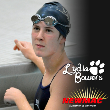 Bowers Secures NEWMAC Swimmer of the Week Honors
