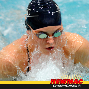 Swimming and Diving Kicks Off NEWMAC Championships With Strong Performances