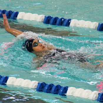 Swimming & Diving Powers Past Simmons