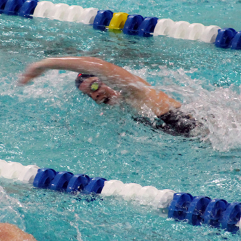 Swimming & Diving Edged by Assumption, 146-138