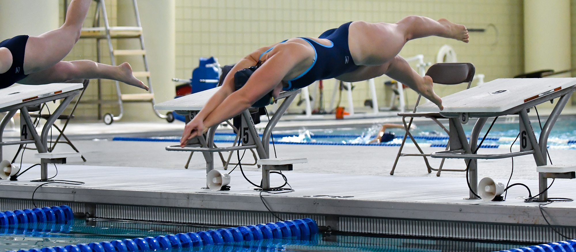 Action photo of Lyons swimmer, Delany Berry