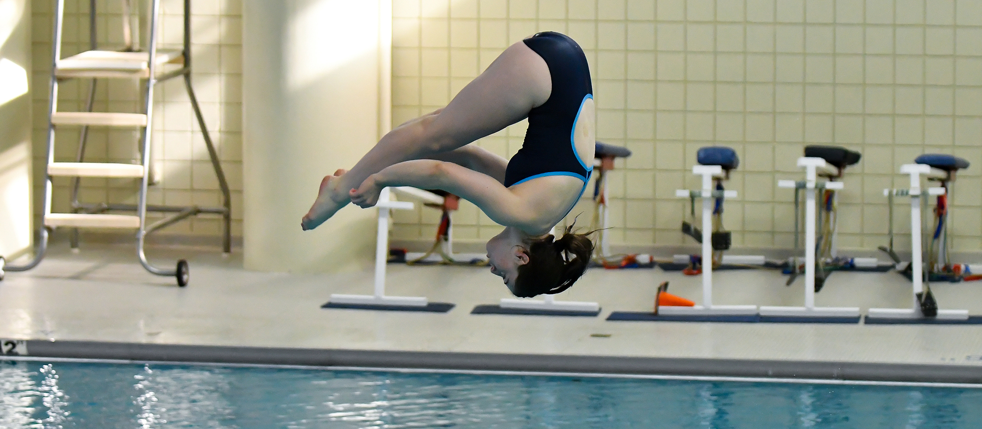 Action photo of Lyons diver, Kathryn Murphy