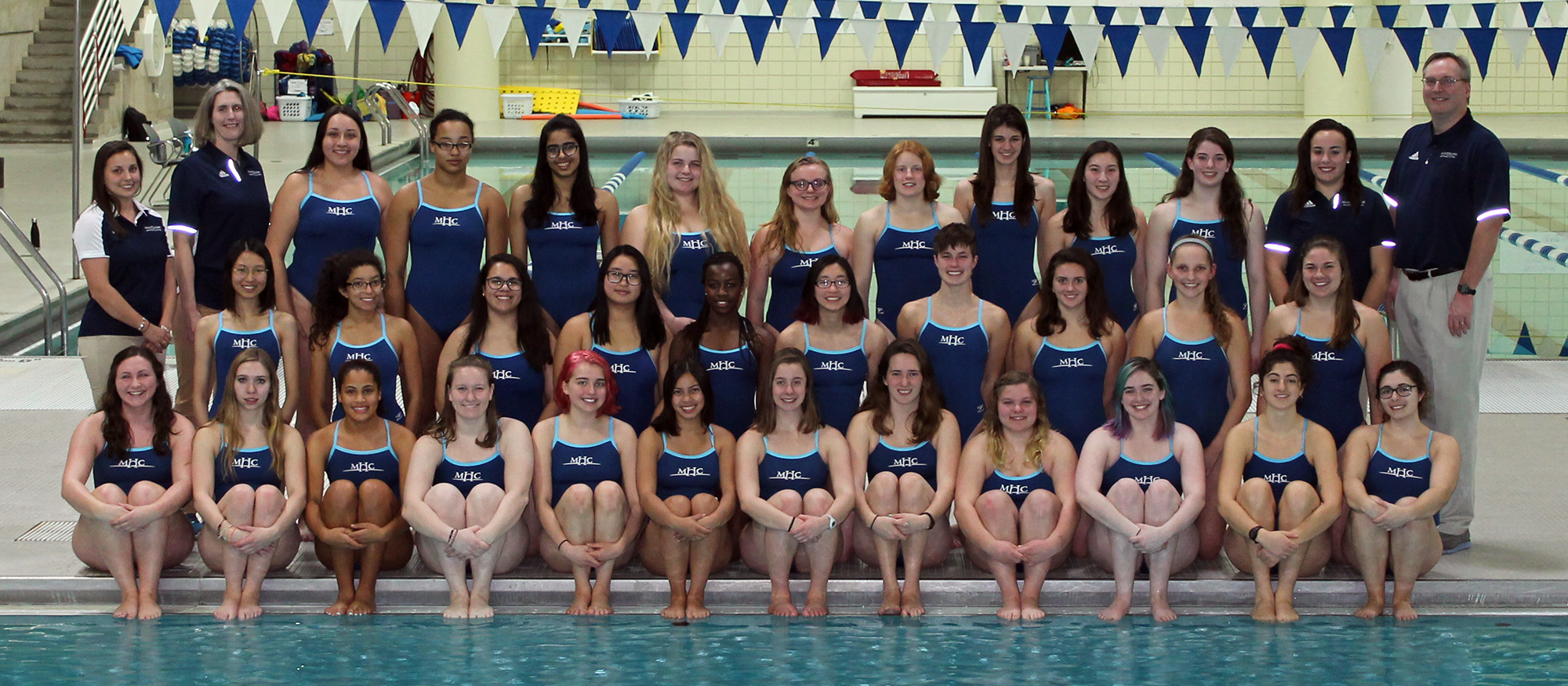 Team photo of the 2018-19 Swimming & Diving Team.