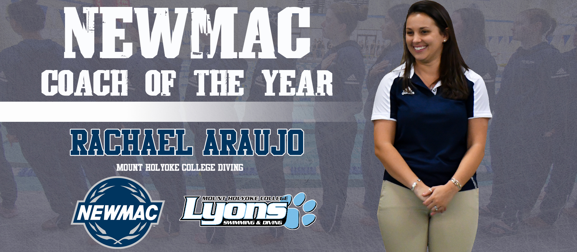 Araujo Named NEWMAC Women's Diving Coach of the Year