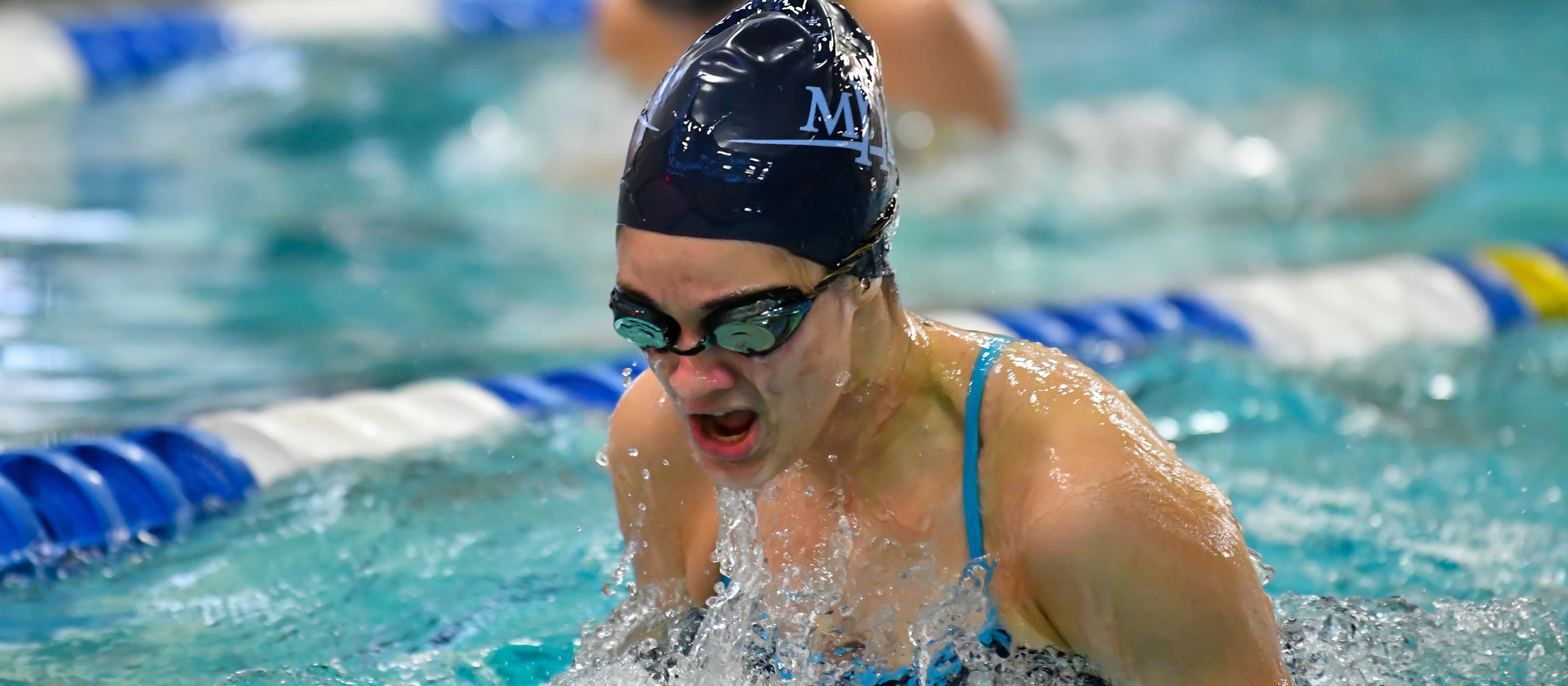 Swimming and Diving Competes Against Clark and Wheaton in First Home Meet of 2020