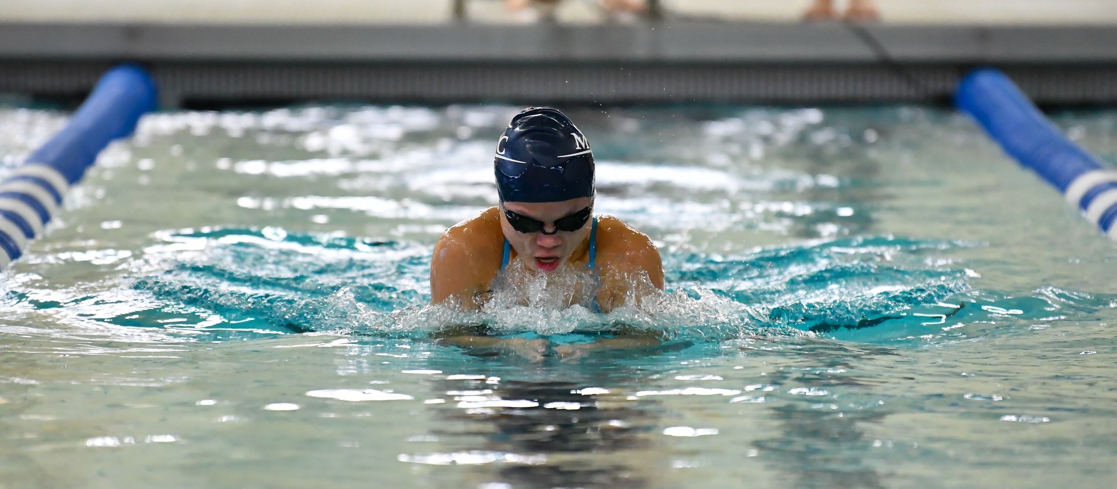 Swimming and Diving Cruises Past Westfield State, 160-133