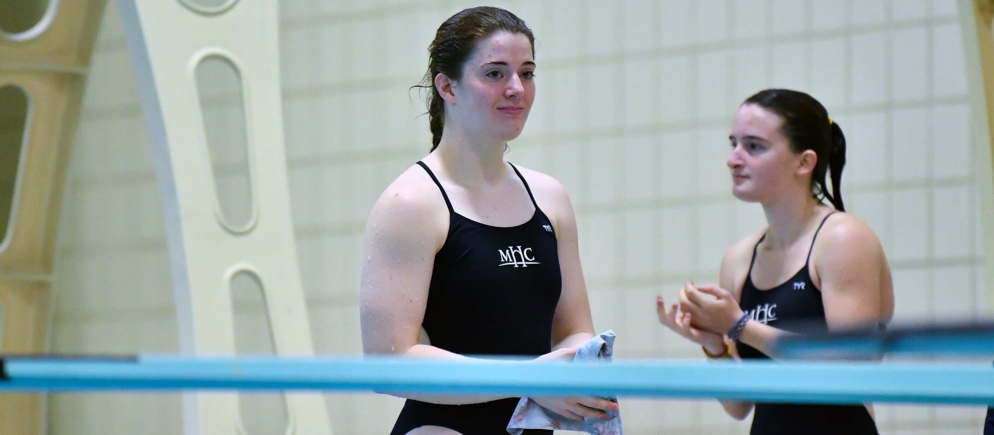 Mount Holyoke diving All-American Kathryn Murphy '22 was named a First Team Scholar All-American by the College Swimming & Diving Coaches Association of America. (RJB Sports file photo)