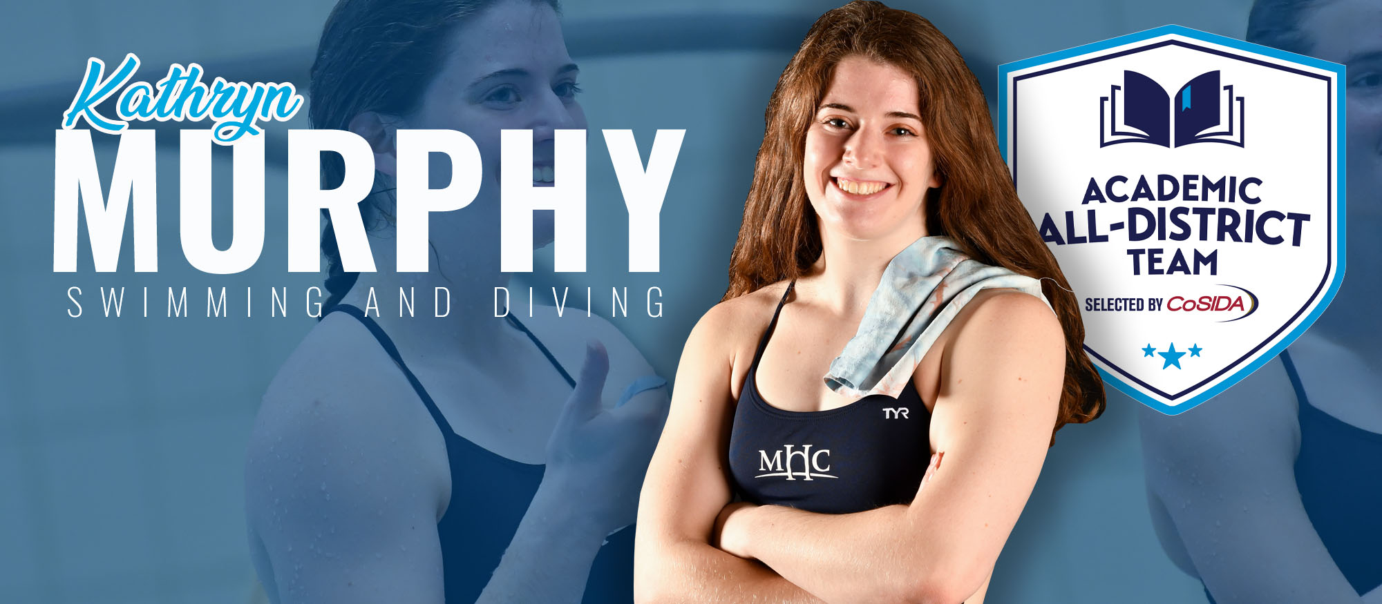 Swimming and Diving's Murphy Tabbed to CoSIDA Academic All-District First Team